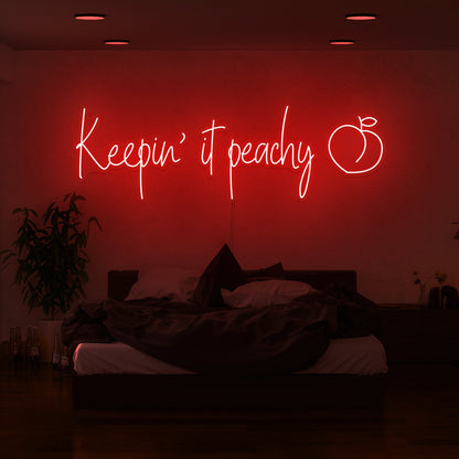 Keepin It Peachy Led Neon Sign | Shineneon
