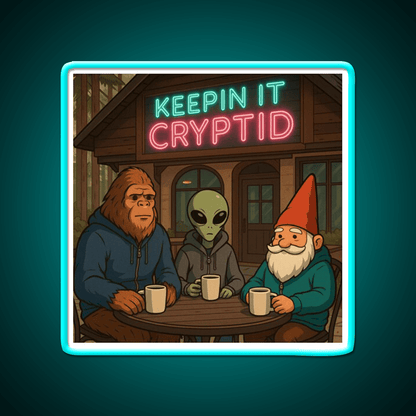 Keeping It Cryptid Cafe Led Neon Sign Espresso Bar Art Rgb Color - Shineneon