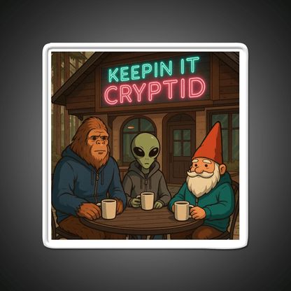 Keeping It Cryptid Cafe Led Neon Sign Espresso Bar Art Rgb Color - Shineneon