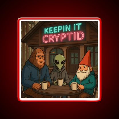 Keeping It Cryptid Cafe Led Neon Sign Espresso Bar Art Rgb Color - Shineneon
