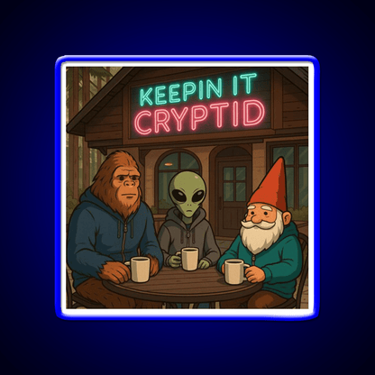 Keeping It Cryptid Cafe Led Neon Sign Espresso Bar Art Rgb Color - Shineneon
