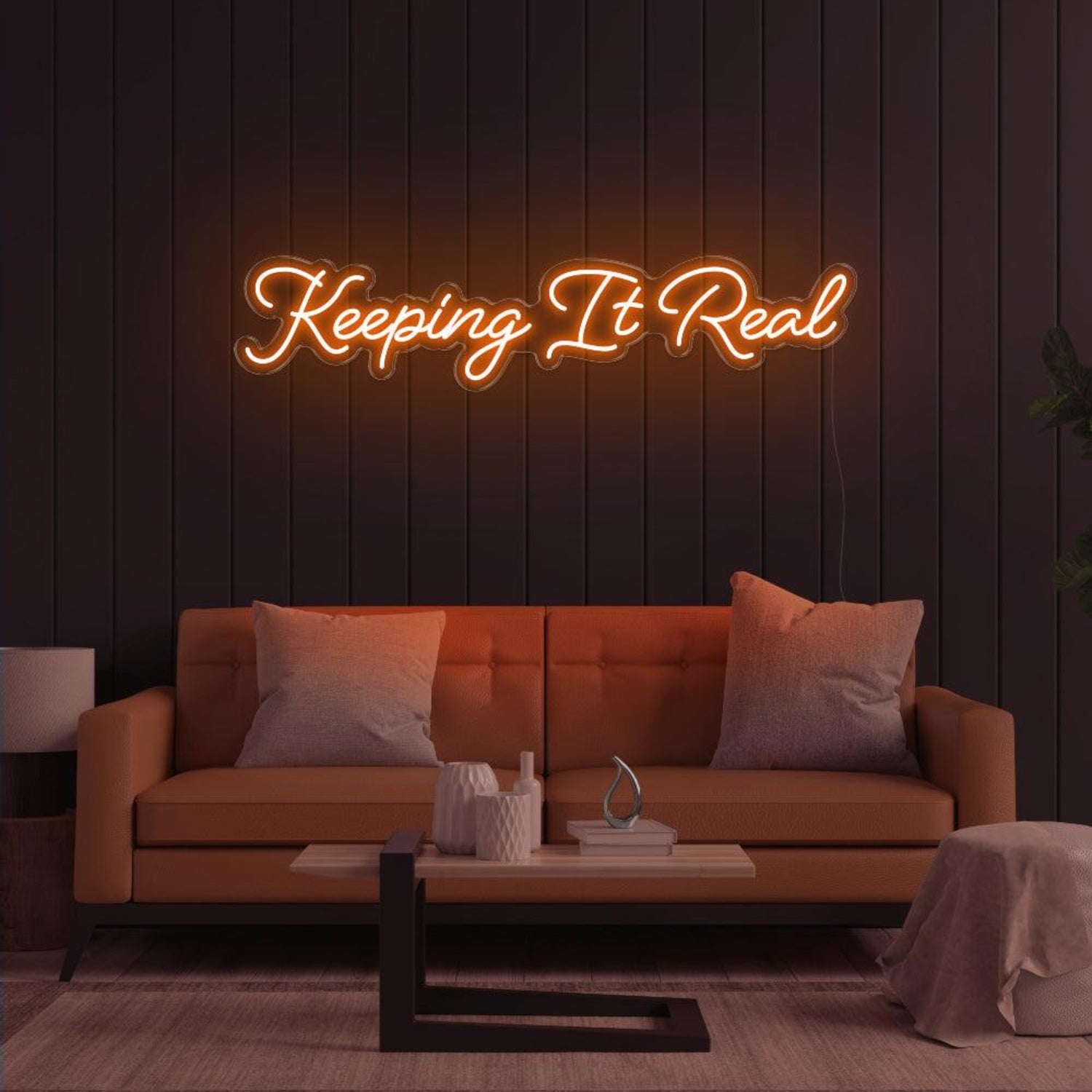 Keeping It Real Pink Led Neon Sign Living Room Decor | Shineneon
