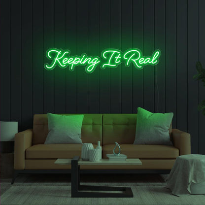 Keeping It Real Pink Led Neon Sign Living Room Decor | Shineneon