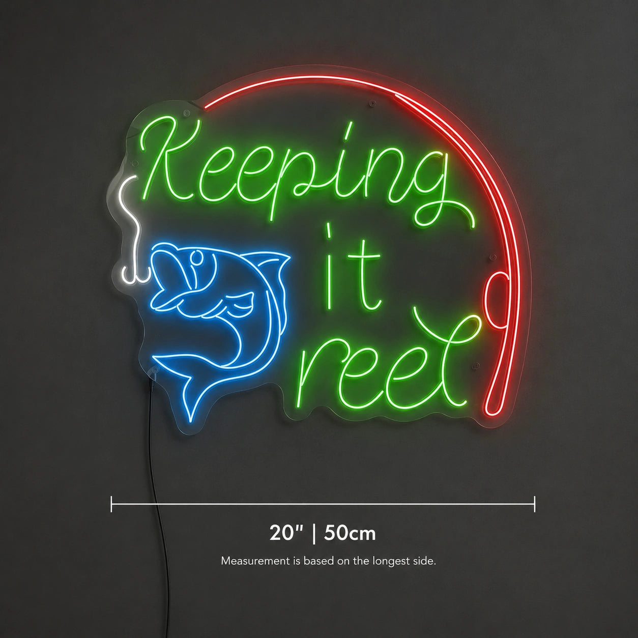 Keeping It Reel Neon Sign LED Neon Sign size image