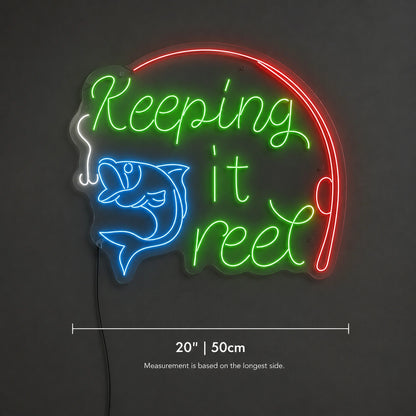 Keeping It Reel Neon Sign LED Neon Sign size image