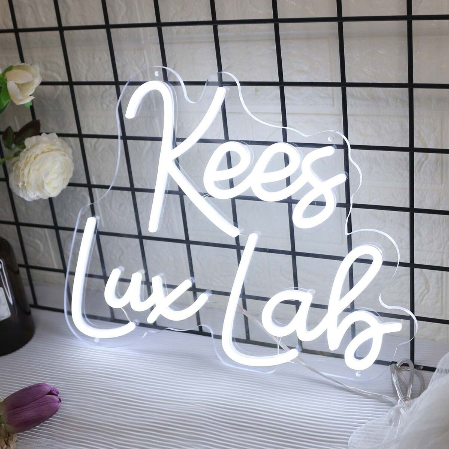 Kees Lux Lab White Led Neon Sign - Shineneon