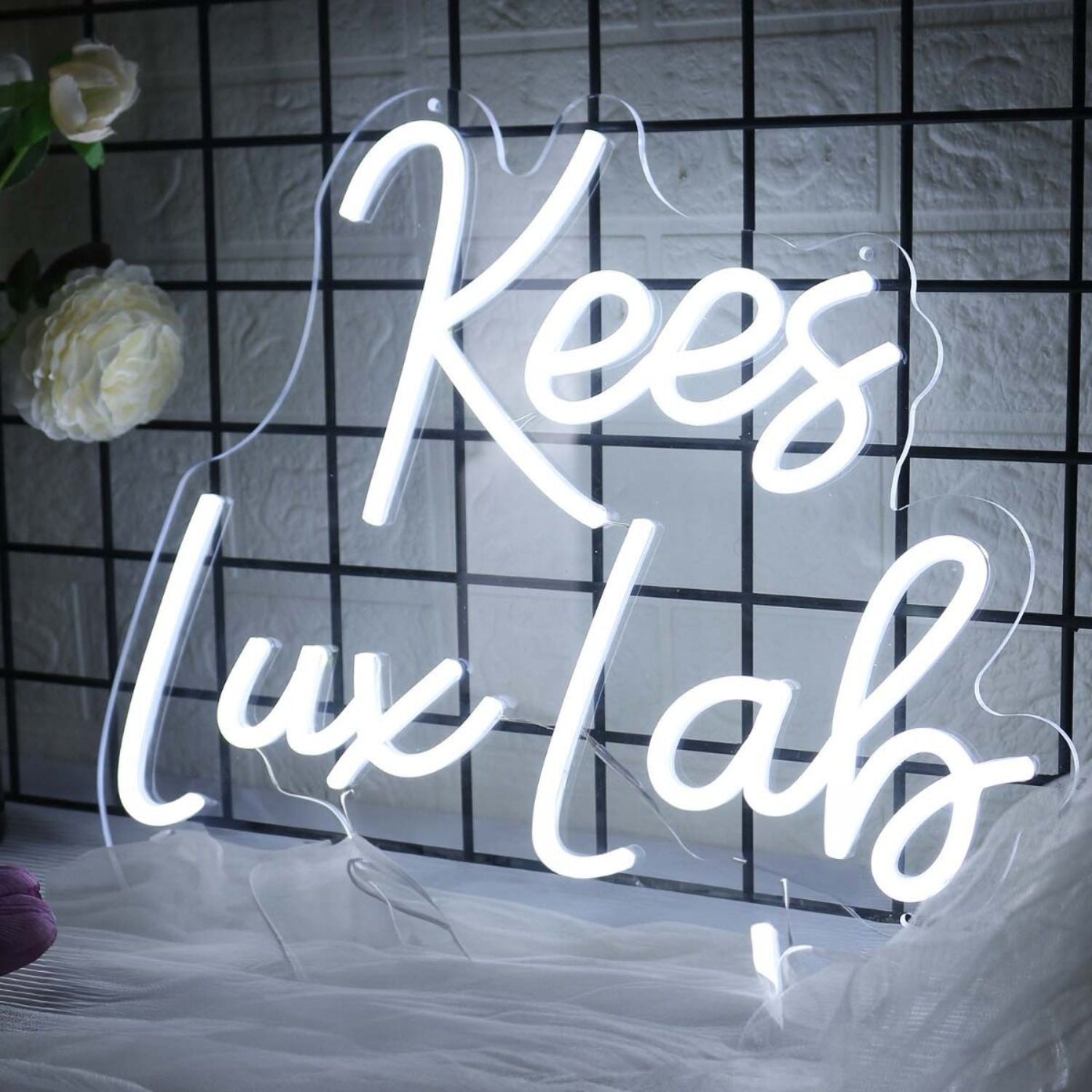 Kees Lux Lab White Led Neon Sign - Shineneon