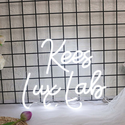 Kees Lux Lab White Led Neon Sign - Shineneon