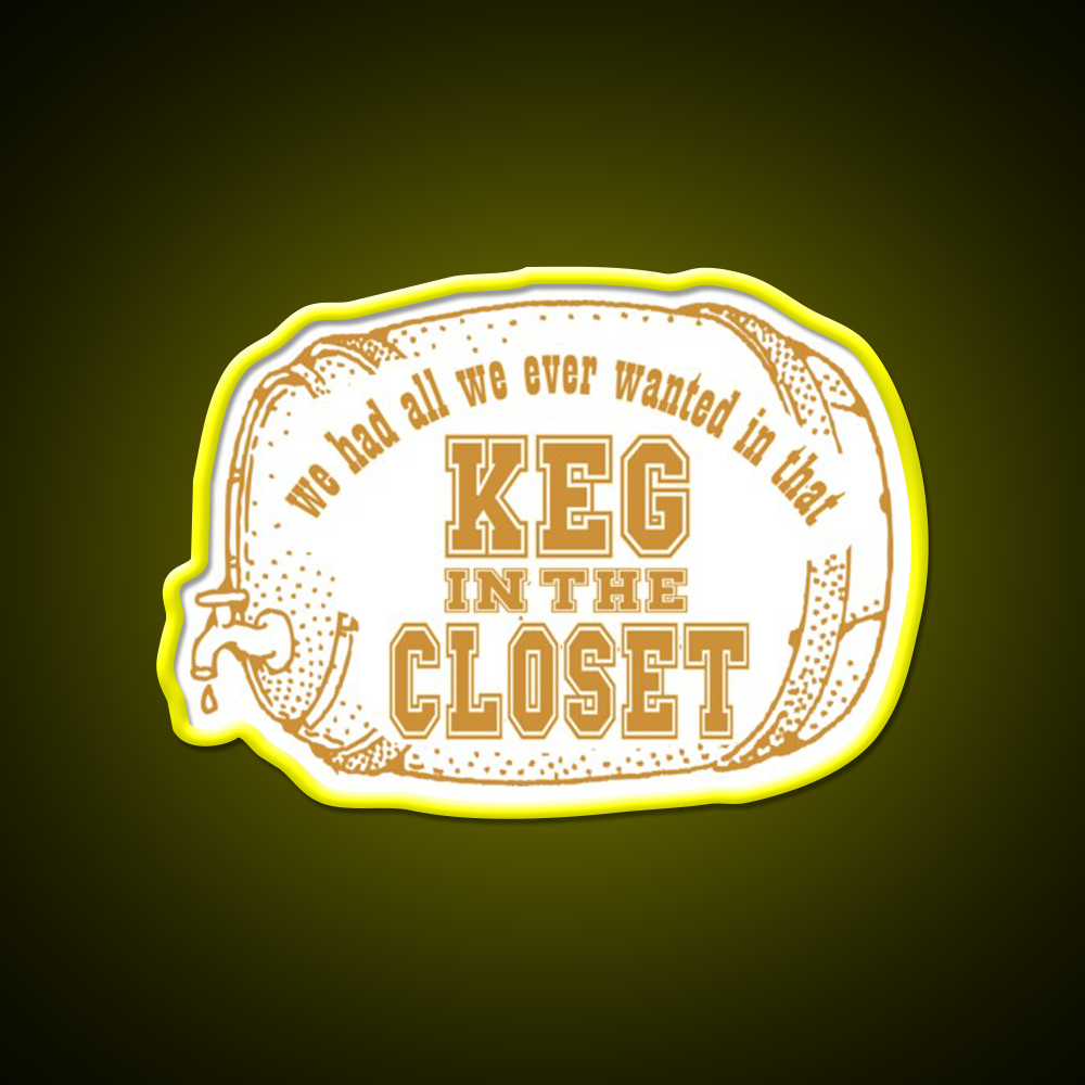 Keg In The Closet Beer Bar Decor Led Neon Sign Rgb Color - LED neon sign view 7
