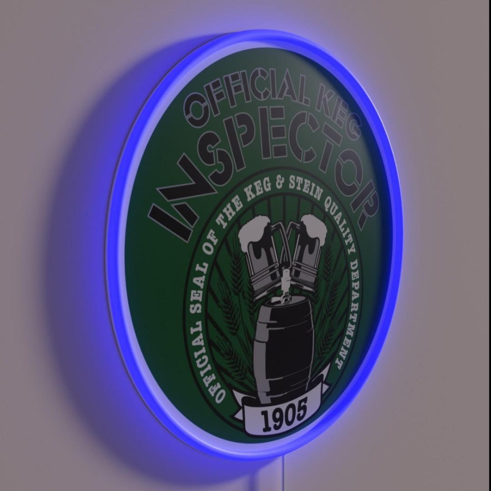 Keg Inspector Rgb Led Neon Sign - LED neon sign close-up detail