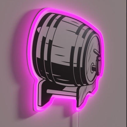 Keg Of Mead Rgb Led Neon Sign - LED neon sign close-up detail