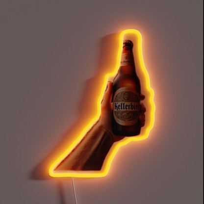 Kellerbier Classic Handcrafted Taste Rgb Led Neon Sign - Custom LED neon sign front view