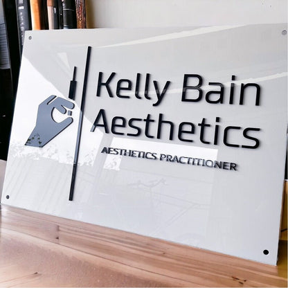 Kelly Bain Aesthietics Acrylic Business Logo Sign - Shineneon