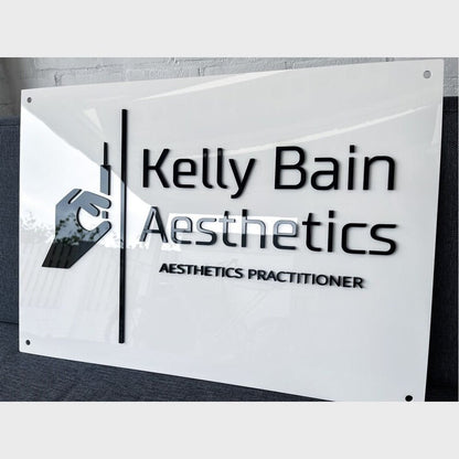 Kelly Bain Aesthietics Acrylic Business Logo Sign - Shineneon
