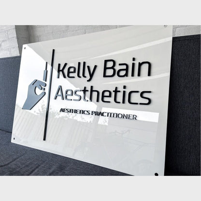 Kelly Bain Aesthietics Acrylic Business Logo Sign - Shineneon