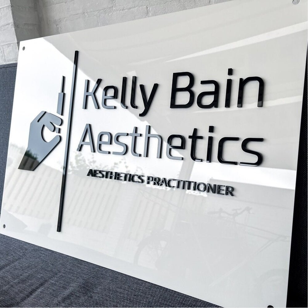 Kelly Bain Aesthietics Acrylic Business Logo Sign - Shineneon