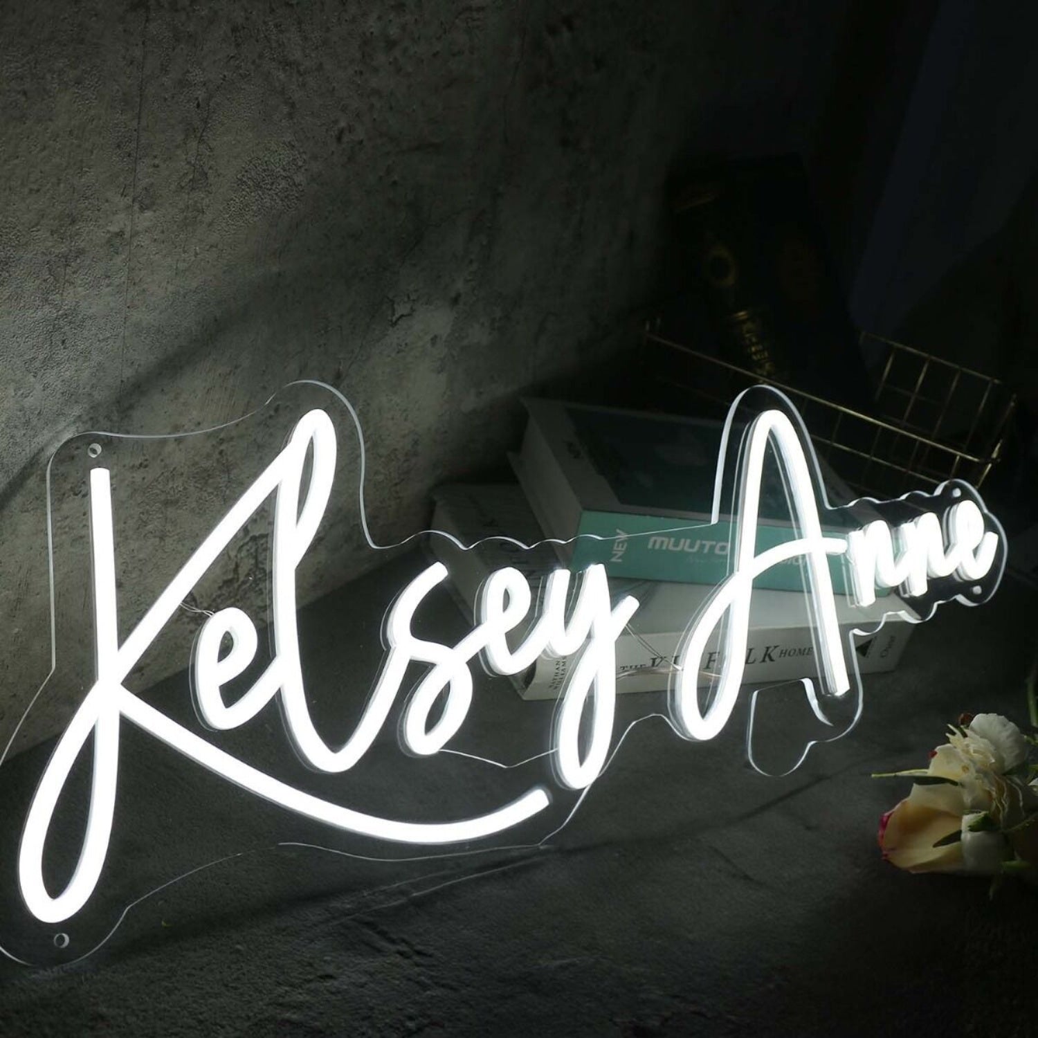 Kelsey Anne White Led Neon Sign - Shineneon