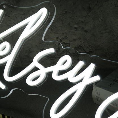 Kelsey Anne White Led Neon Sign - Shineneon