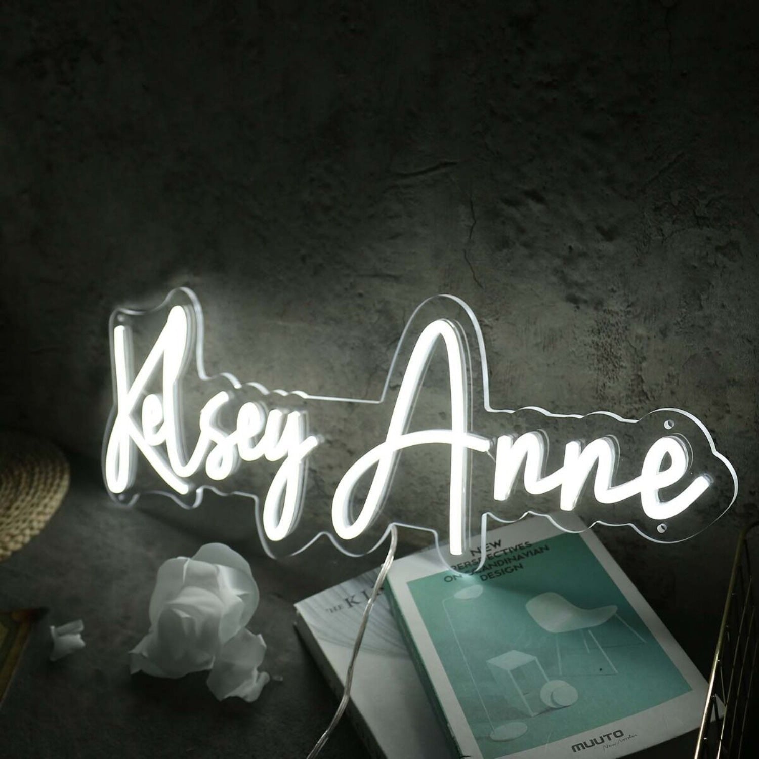 Kelsey Anne White Led Neon Sign - Shineneon
