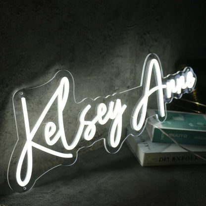 Kelsey Anne White Led Neon Sign - Shineneon