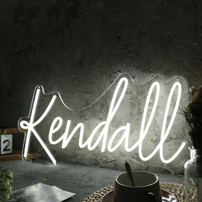 Kendall White Led Neon Sign - Shineneon