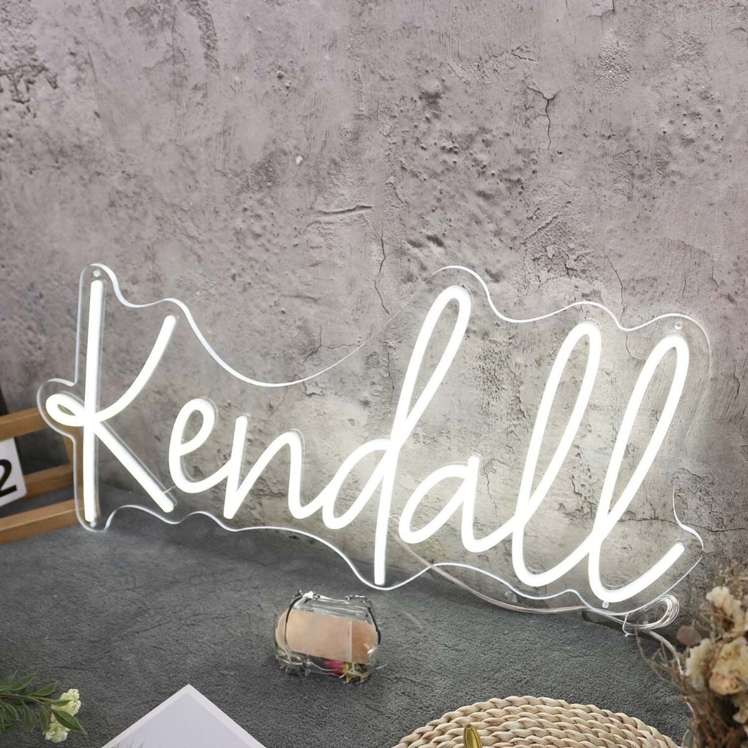 Kendall White Led Neon Sign - Shineneon