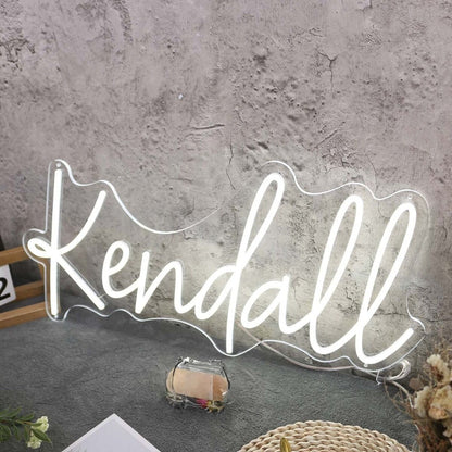 Kendall White Led Neon Sign - Shineneon