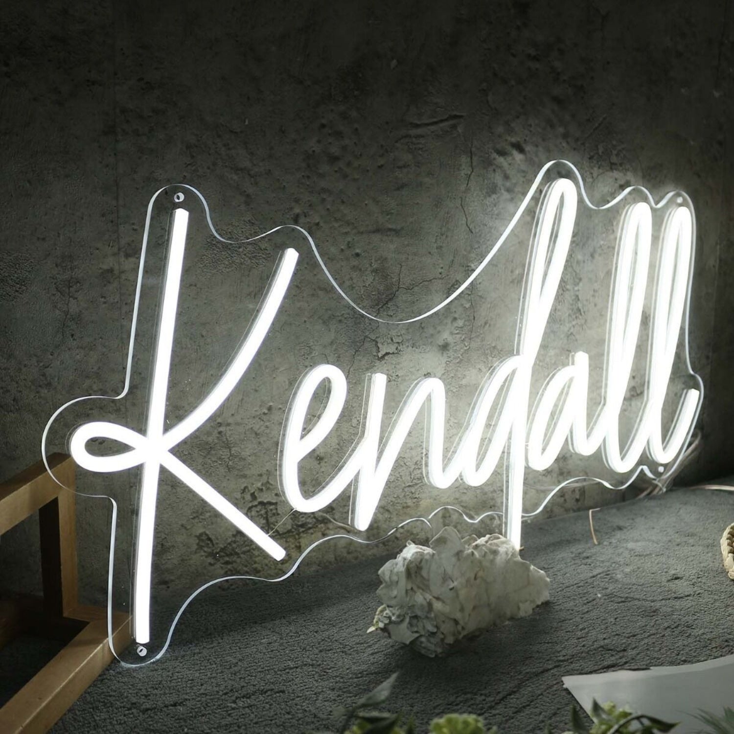 Kendall White Led Neon Sign - Shineneon