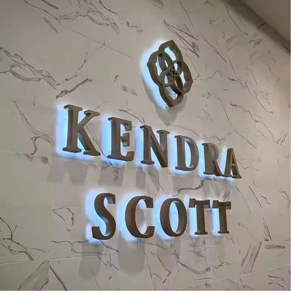 Kendra Scott 3D Backlit Channel Letters Led Light Sign - Shineneon