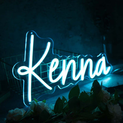 Kenna Blue Led Neon Sign - Shineneon