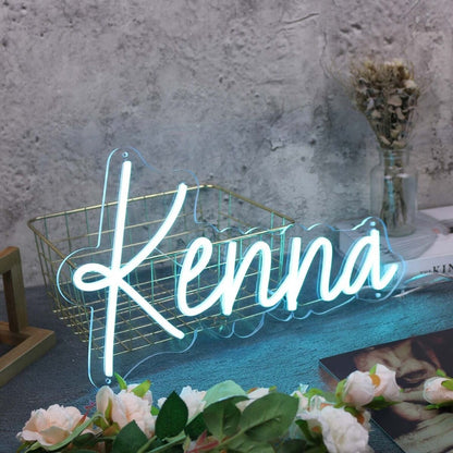 Kenna Blue Led Neon Sign - Shineneon