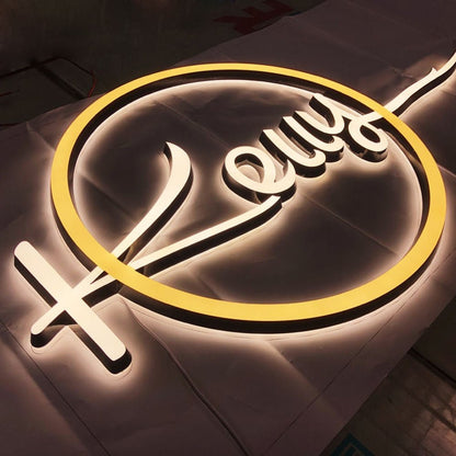 Kenny 3D Frontlit And Backlit Channel Letter Led Light Sign - Shineneon