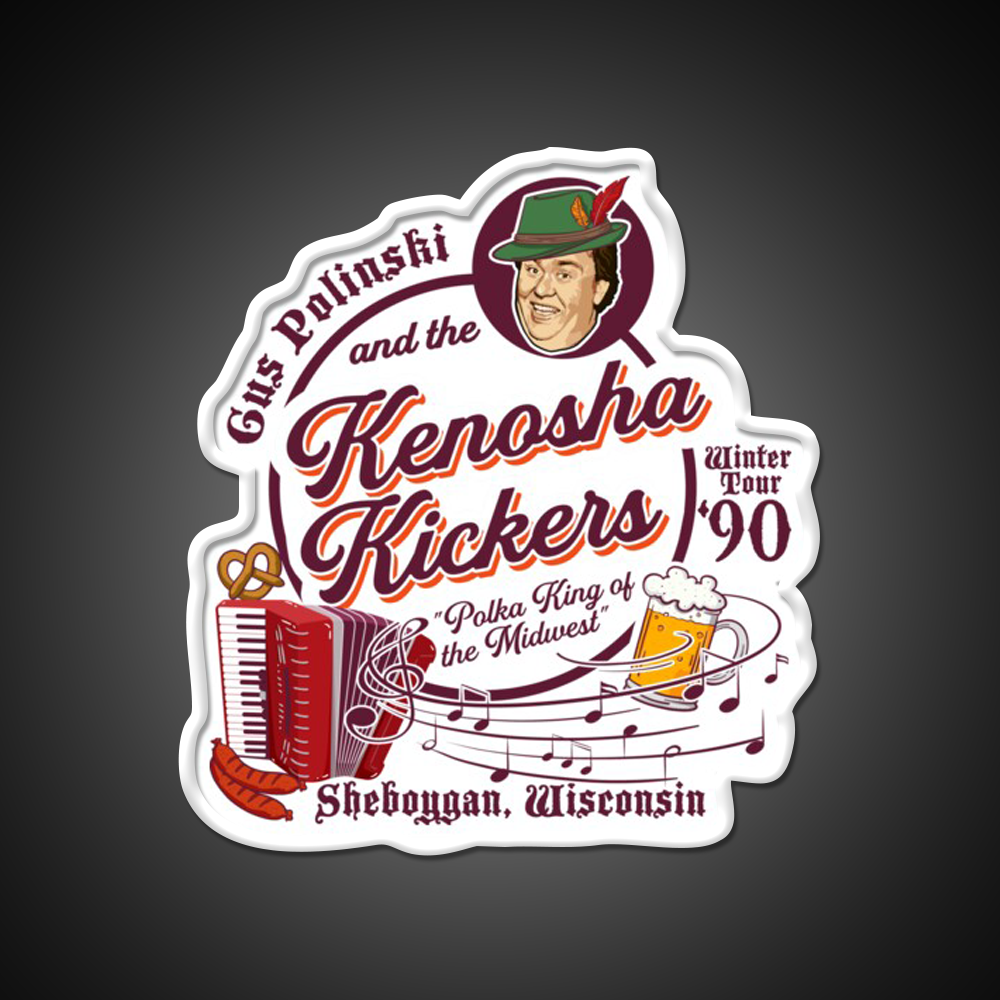 Kenosha Kickers The Polka King Beer Bar Decor Led Neon Sign Rgb Color - LED neon sign view 11