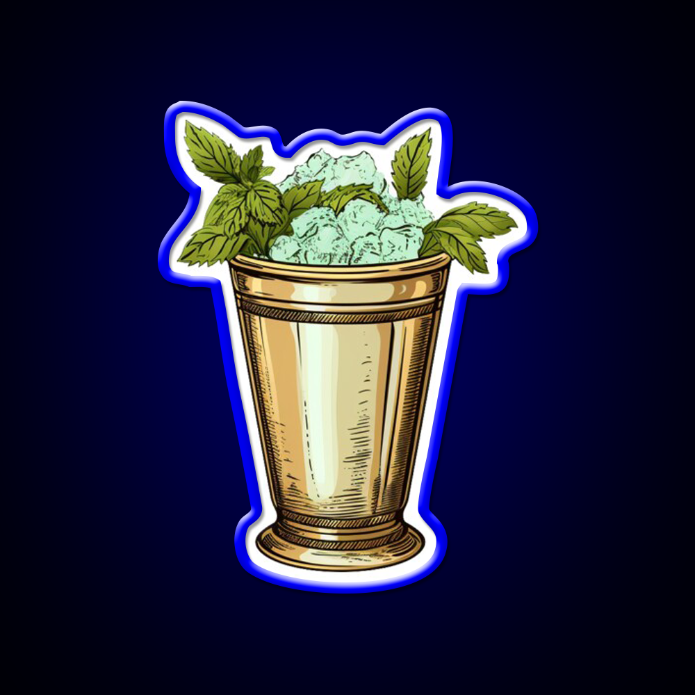 Kentucky Derby Mint Julep Cocktail Bar Decor Led Neon Sign Rgb Color - LED neon sign view 5