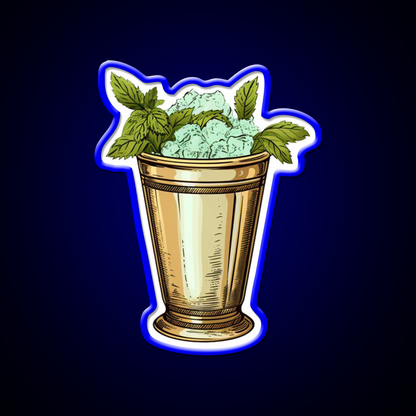 Kentucky Derby Mint Julep Cocktail Bar Decor Led Neon Sign Rgb Color - LED neon sign view 5