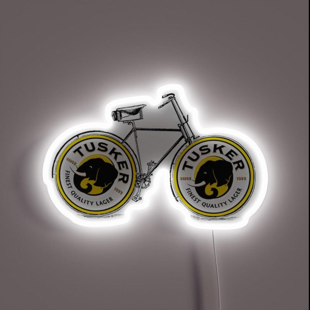 Kenyan Beer Tusker Bike Rgb Led Neon Sign