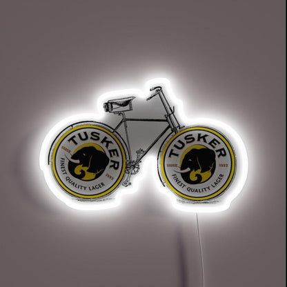 Kenyan Beer Tusker Bike Rgb Led Neon Sign