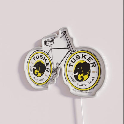 Kenyan Beer Tusker Bike Rgb Led Neon Sign