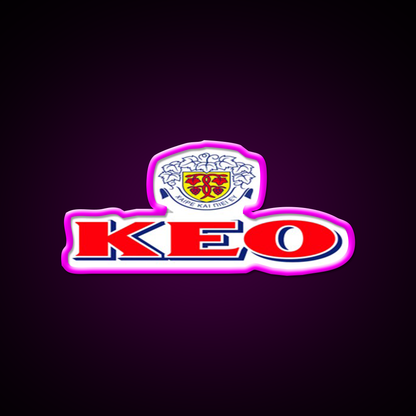 Keo Beer Bar Decor Led Neon Sign Rgb Color - Neon sign mounted on wall in room