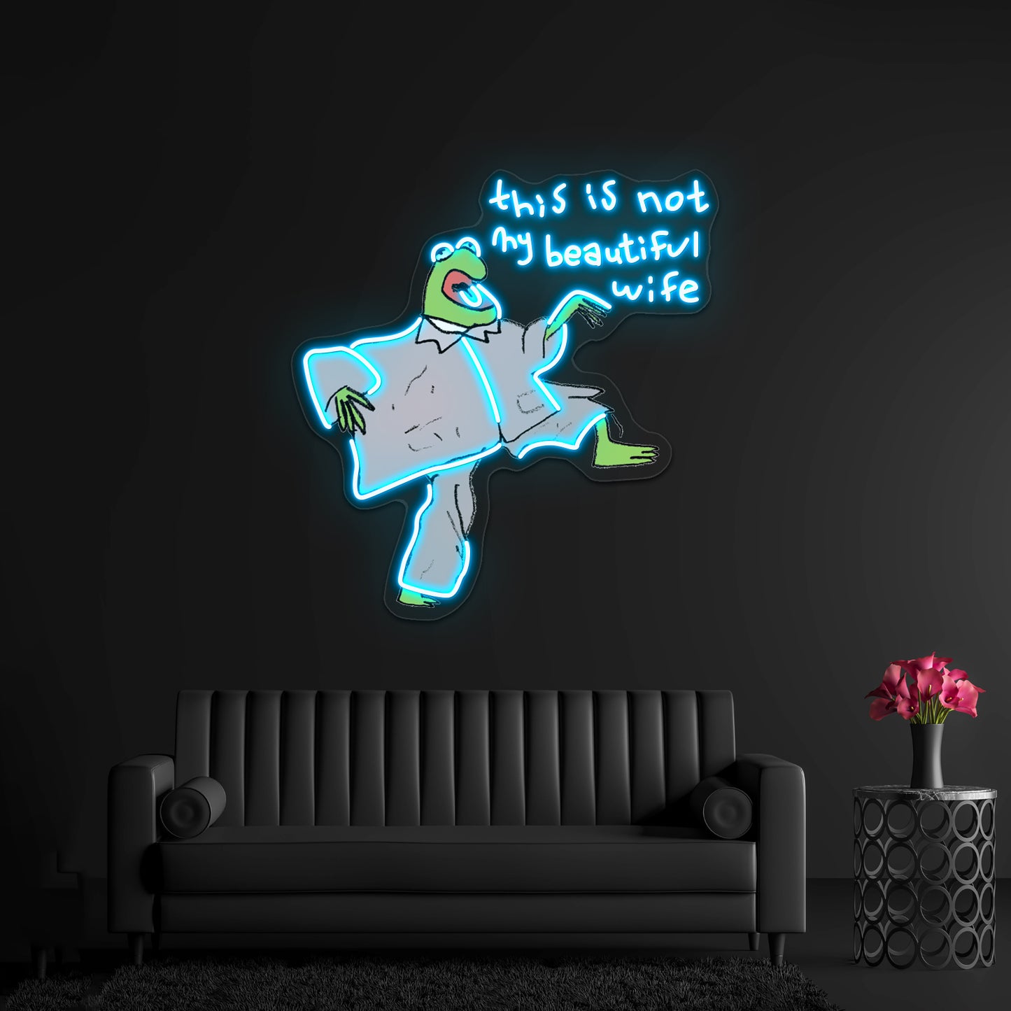 Kermie Byrnie Being Bamboozled Artwork Neon Signs For Sale