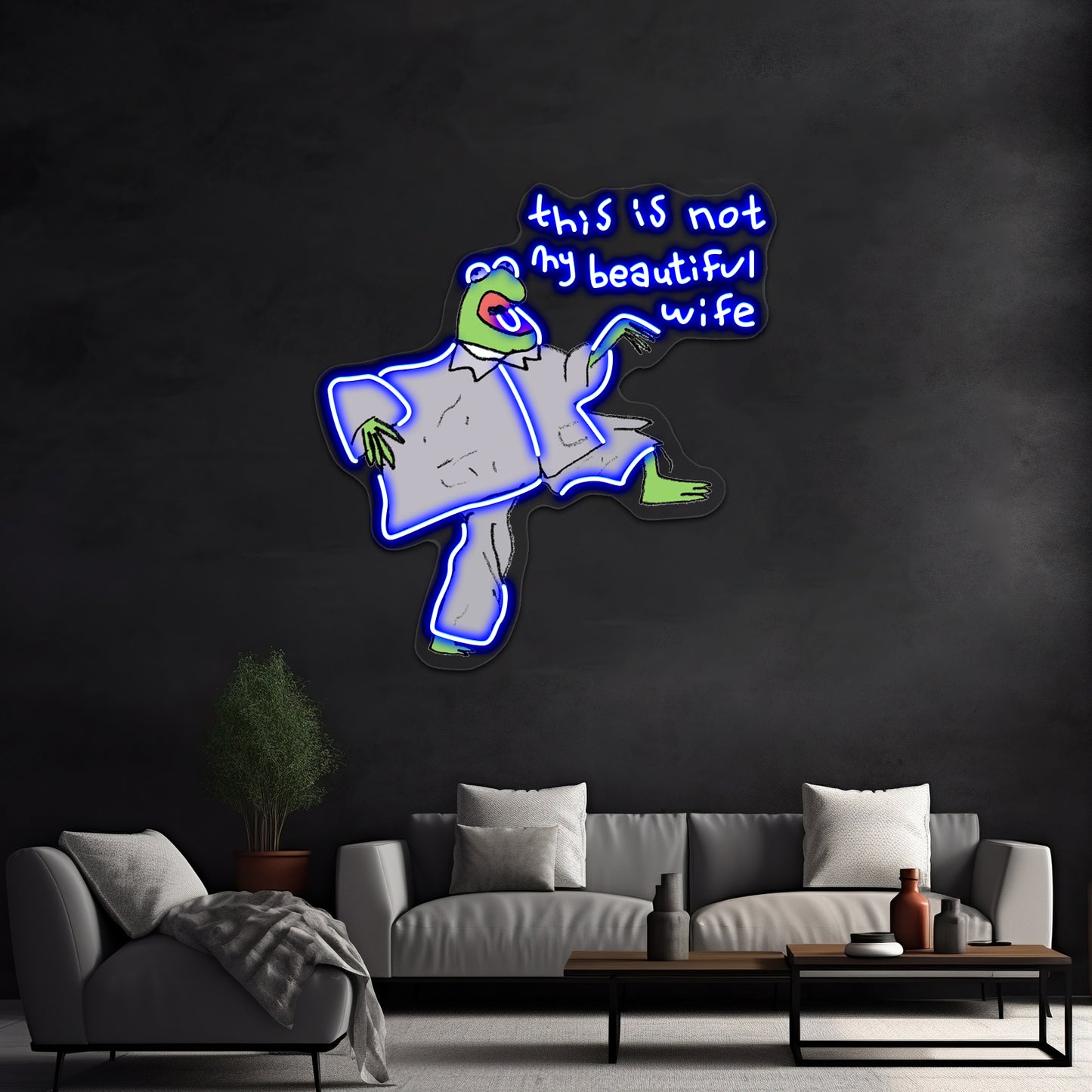 Kermie Byrnie Being Bamboozled Artwork Neon Signs For Sale