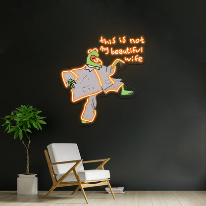 Kermie Byrnie Being Bamboozled Artwork Neon Signs For Sale