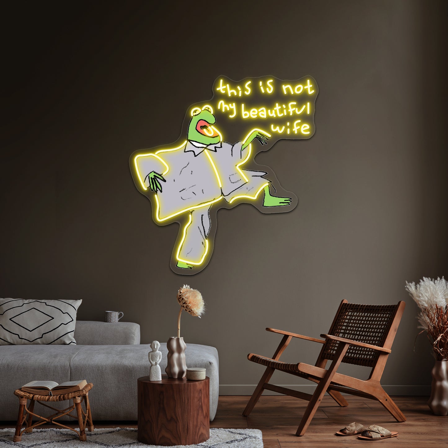 Kermie Byrnie Being Bamboozled Artwork Neon Signs For Sale