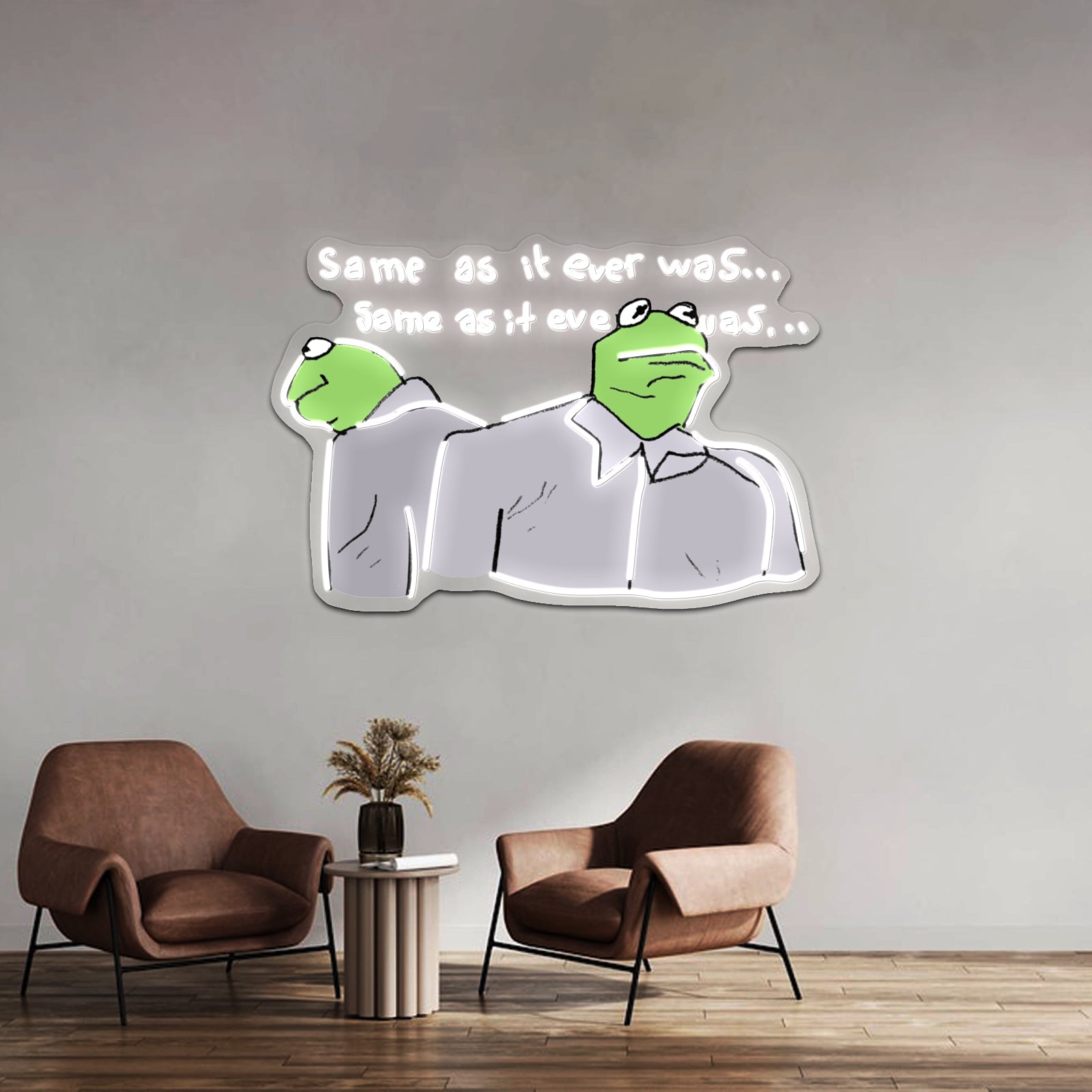 Kermie Letting The Days Go By Artwork Neon Signs For Sale - Shineneon