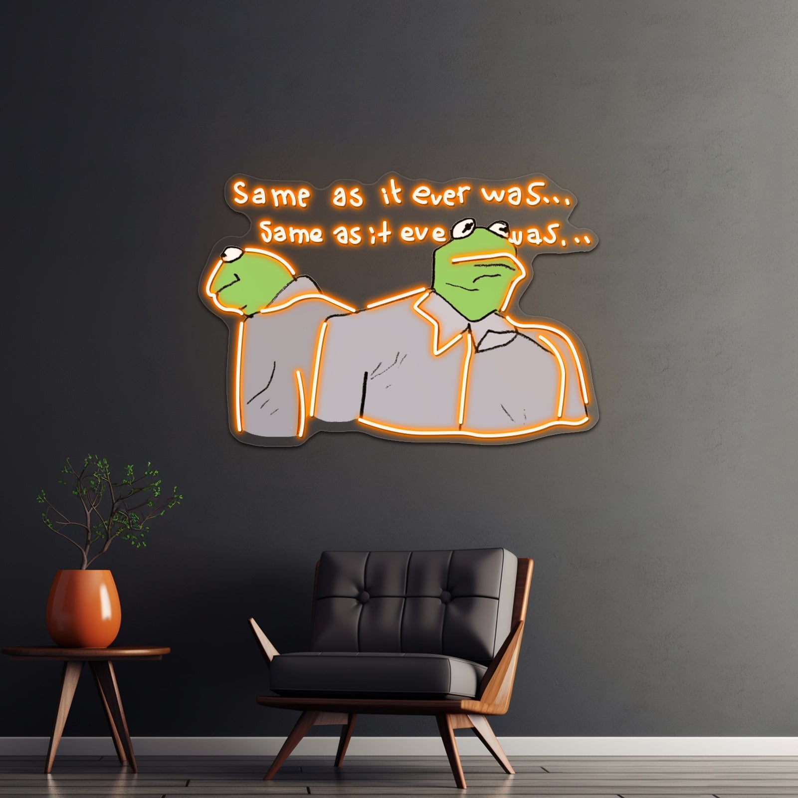 Kermie Letting The Days Go By Artwork Neon Signs For Sale - Shineneon
