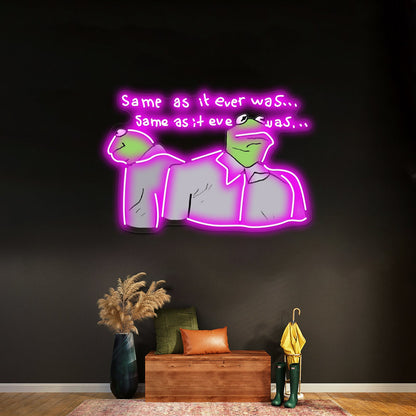 Kermie Letting The Days Go By Artwork Neon Signs For Sale - Shineneon