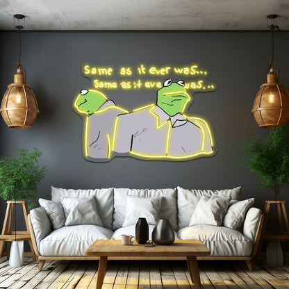 Kermie Letting The Days Go By Artwork Neon Signs For Sale - Shineneon