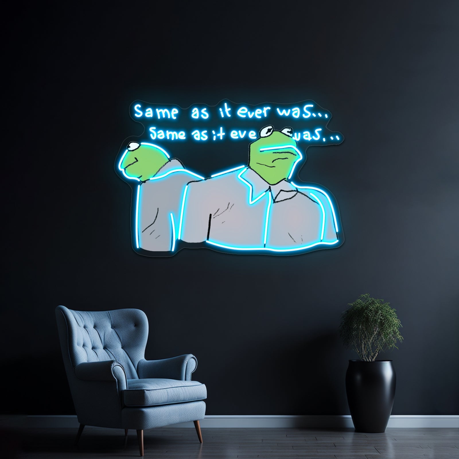 Kermie Letting The Days Go By Artwork Neon Signs For Sale - Shineneon