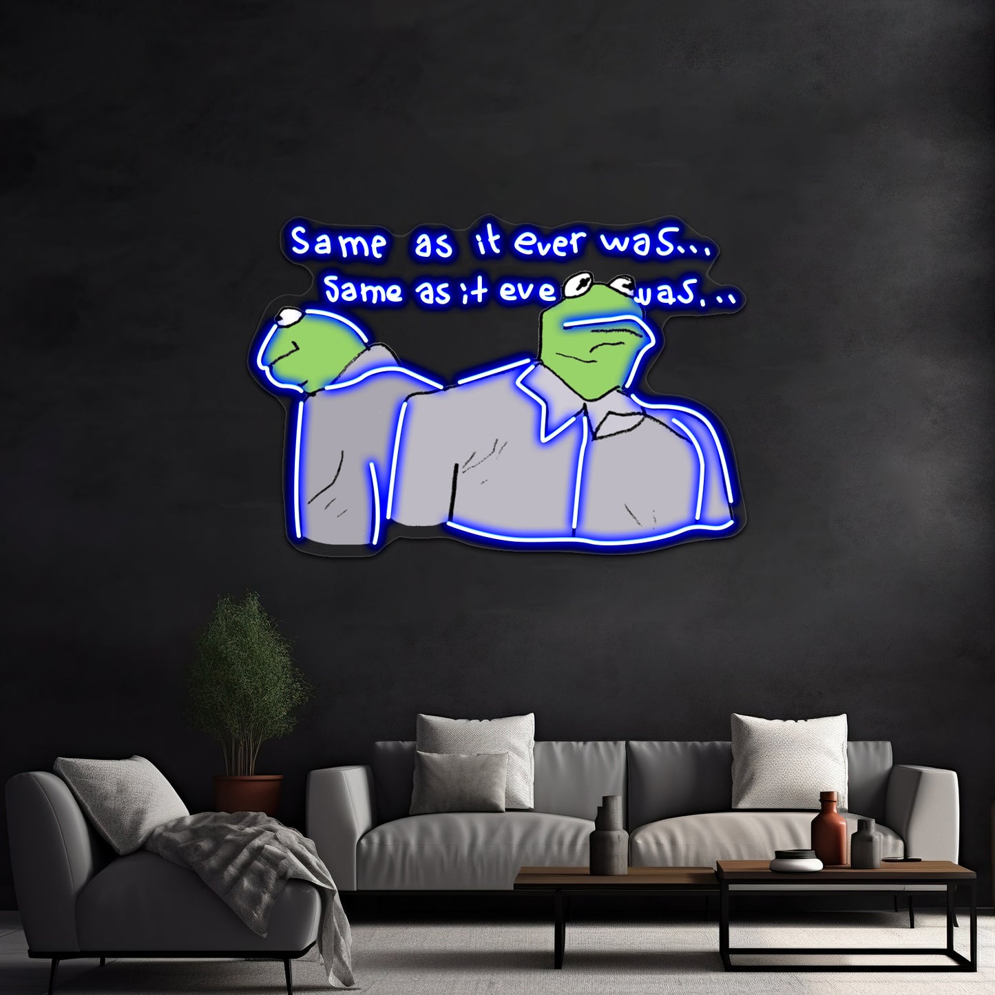 Kermie Letting The Days Go By Artwork Neon Signs For Sale