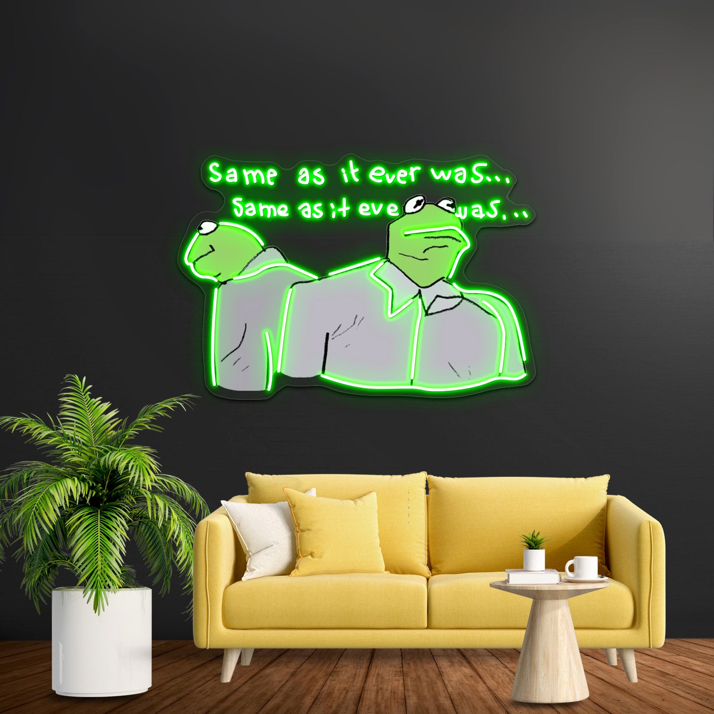 Kermie Letting The Days Go By Artwork Neon Signs For Sale